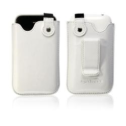 BoxWave Corporation Apple iPhone 3G Designio Leather Pouch (Winter White)