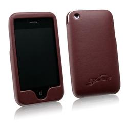 BoxWave Corporation Apple iPhone 3G Designio Leather Shell Case (Syrah Red)