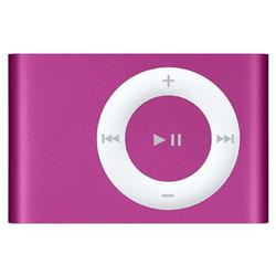 Apple iPod Shuffle 2GB Flash MP3 Player - 2GB Flash Memory - Pink (MB682LL/A)