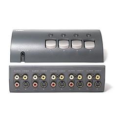Terk Audiovox VS4 Video Switcher - TV Compatible - 1 x Stereo Audio Line Out, 4 x S-Video In, 1 x S-Video Out, 4 x Component Video In, 1 x Composite Video Out,