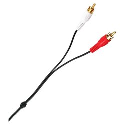 Axis Dual Audio/Video Cable - RCA - 6ft - Gold (81104)