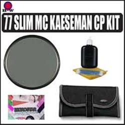 B&W B+W 77mm Slim MRC Kaesemann Circular Polarizer Filter Kit for Canon EF-S 17-55/2.8 IS USM
