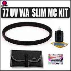 B&W B+W 77mm UV Haze Wide Angle Slim Mount MC Glass Filter Kit for Canon EF-S 17-55/2.8 IS USM