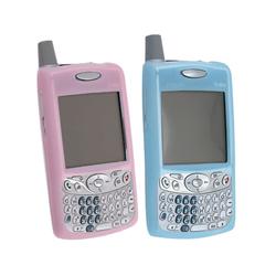 Eforcity BLUE / PInk Toner SILICONE CASE FOR AT&T PALM TREO 650 700 700p