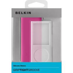 Belkin Simple Silicone Sleeve - 2-pack for iPod nano (4th Gen) - Pink/Translucent