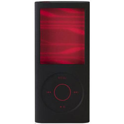 BELKIN COMPONENTS Belkin Sonic Wave Two-Tone Silicone Sleeve for iPod nano (4th Gen) - Black/Infrared