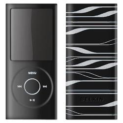 BELKIN COMPONENTS Belkin Sonic Wave Two-Tone Silicone Sleeve for iPod nano (4th Gen) - Black/White