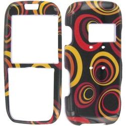Wireless Emporium, Inc. Black w/Circle Designs Snap-On Protector Case Faceplate for LG Rumor LX260