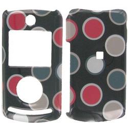 Wireless Emporium, Inc. Black w/Red & Green Circles Snap-On Protector Case Faceplate for LG Chocolate 3 VX8560