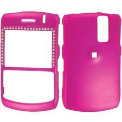 Wireless Emporium, Inc. Bling Rubberized Snap-On Protector Case for Blackberry Curve 8300/8310/8320/8330 (Hot Pink)