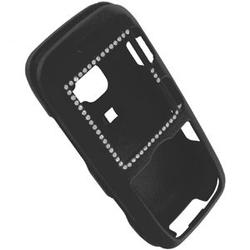 Wireless Emporium, Inc. Bling Rubberized Snap-On Protector Case for LG Rumor LX260 (Black)