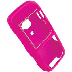 Wireless Emporium, Inc. Bling Rubberized Snap-On Protector Case for LG Rumor LX260 (Hot Pink)