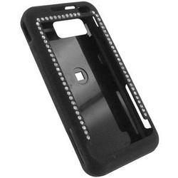 Wireless Emporium, Inc. Bling Rubberized Snap-On Protector Case for Samsung Omnia SCH-i910 (Black)