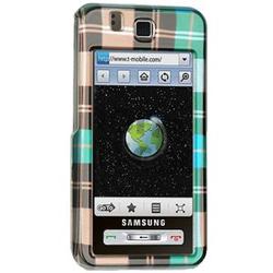 Wireless Emporium, Inc. Blue Checkered Snap-On Protector Case Faceplate for Samsung Behold T919