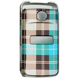 Wireless Emporium, Inc. Blue Checkered Snap-On Protector Case Faceplate for Sony Ericsson TM506
