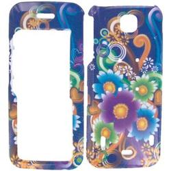 Wireless Emporium, Inc. Blue w/Flower Designs Snap-On Protector Case Faceplate for Nokia 5310