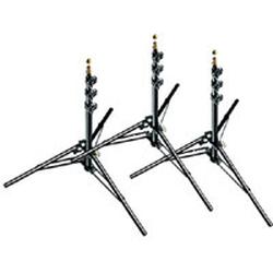 Bogen Manfrotto 305BSET Pack Of 3 X 7 Black Mini Stacker Stands + 015 Top Replaces 3