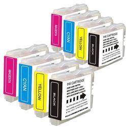 Eforcity Brother LC51 Compatible Ink Set (Double Pack) : DCP-130c / DCP-330c IntelliFax-1860C / IntelliFax-19