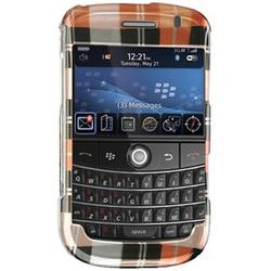 Wireless Emporium, Inc. Burgundy Checkered Snap-On Protector Case Faceplate for Blackberry Bold 9000