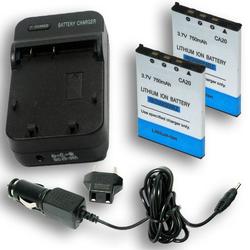 Accessory Power CASIO NP-20 / NP20DBA Equivalent OEM BC-11L Charger & Battery 2-PK Combo for Select EXILIM Cameras