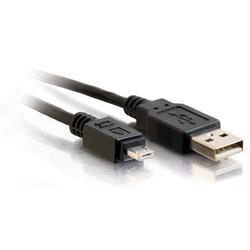 CABLES TO GO Cables To Go USB Cable - 1 x Type A USB - 1 x Micro Type A USB - 6.56ft - Black