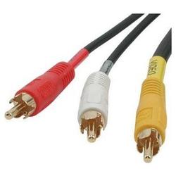 CABLES TO GO Cables To Go Value Series Audio/Video Cable - 3 x RCA - 3 x RCA - 25ft - Black