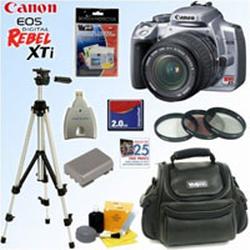 Canon EOS Digital Rebel XTi Digital SLR Camera with EF-S 18-55mm f/3.5-5.6 Zoom Lens - Chrome