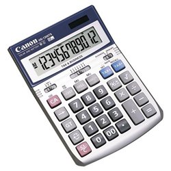 Canon HS-1200TS Financial Calculator - 20 Functions - 12 Character(s) - Solar, Battery Powered