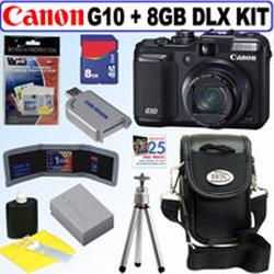 Canon Powershot G10 14.7MP Digital Camera + 8GB Deluxe Accessory Kit