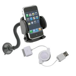 Eforcity Car Automobile MOUNT HOLDER CASE DOCK FOR APPLE iPHONE / Firewire Cable