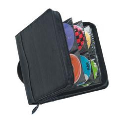 Case Logic 208 CD Wallet - Slide Insert - Koskin, Leather - Black - 208 CD/DVD