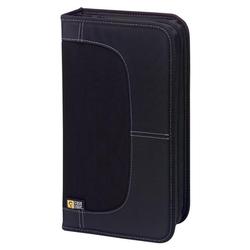 Case Logic 64 Capacity CD Wallet - Book Fold - Nylon - Black - 64 CD/DVD (CDW-64 BLACK)