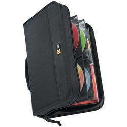 Case Logic 92 Capacity CD Wallet - Book Fold - Nylon - Black - 92 CD/DVD (CDW-92 BLACK)