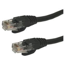 GWC Cat5e Ethernet Cable, Black, 1 ft