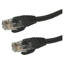 Generic Cat6 Molded Ethernet Cable, Black 25 feet