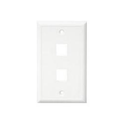 Channel Vision 2 Socket Faceplate - White