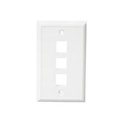 Channel Vision 3 Socket Faceplate - Ivory
