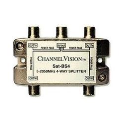 Channel Vision SAT-BS4 Broadband Splitter - 4-way - 2GHz - Satellite Splitter