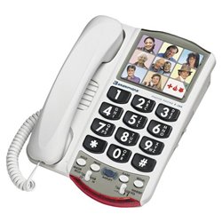Clarity Ameriphone P300 Amplified Photo Corded Telephone - 1 x Phone Line(s) - Headset