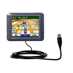 Gomadic Classic Straight USB Cable for the Garmin Nuvi 265T with Power Hot Sync and Charge capabilities - Go