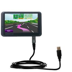Gomadic Classic Straight USB Cable for the Garmin Nuvi 755T with Power Hot Sync and Charge capabilities - Go