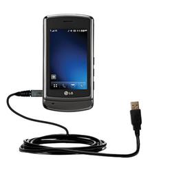 Gomadic Classic Straight USB Cable for the LG VX9700 with Power Hot Sync and Charge capabilities - B