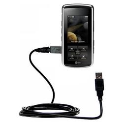 Gomadic Classic Straight USB Cable for the LG Venus with Power Hot Sync and Charge capabilities - Br