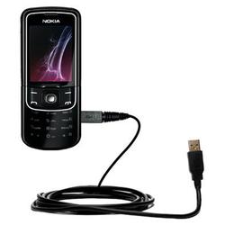Gomadic Classic Straight USB Cable for the Nokia 8600 Luna with Power Hot Sync and Charge capabilities - Gom