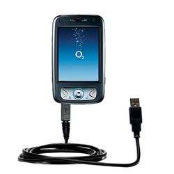 Gomadic Classic Straight USB Cable for the O2 XDA Flame with Power Hot Sync and Charge capabilities - Gomadi