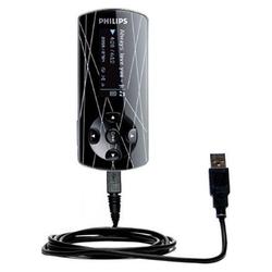 Gomadic Classic Straight USB Cable for the Philips GoGear SA4426 with Power Hot Sync and Charge capabilities