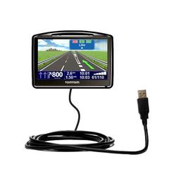 Gomadic Classic Straight USB Cable for the TomTom GO 730 with Power Hot Sync and Charge capabilities - Gomad
