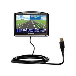 Gomadic Classic Straight USB Cable for the TomTom Go 530 with Power Hot Sync and Charge capabilities - Gomad