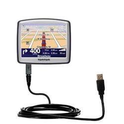 Gomadic Classic Straight USB Cable for the TomTom ONE 130 with Power Hot Sync and Charge capabilities - Goma