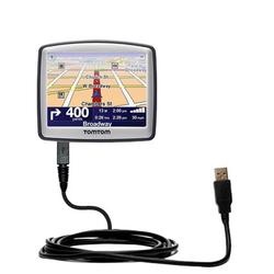 Gomadic Classic Straight USB Cable for the TomTom ONE Europe 22 with Power Hot Sync and Charge capabilities